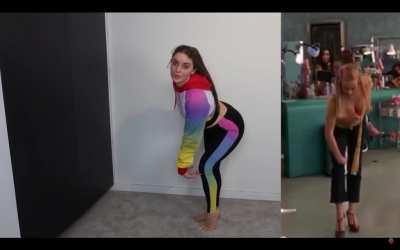 Lufu Dancing and showing her nice booty