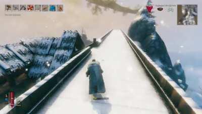 A work in progress Castle & Bridge in the Mountains!