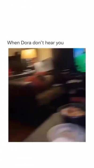 She still cant hear you buddy