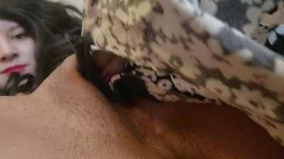 [Selling][US] Used this cute little flowered pair to wipe up after I got off - look how messy they got! Gusset peek inside. 💦