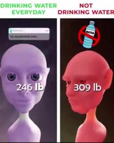 It's time to drink water