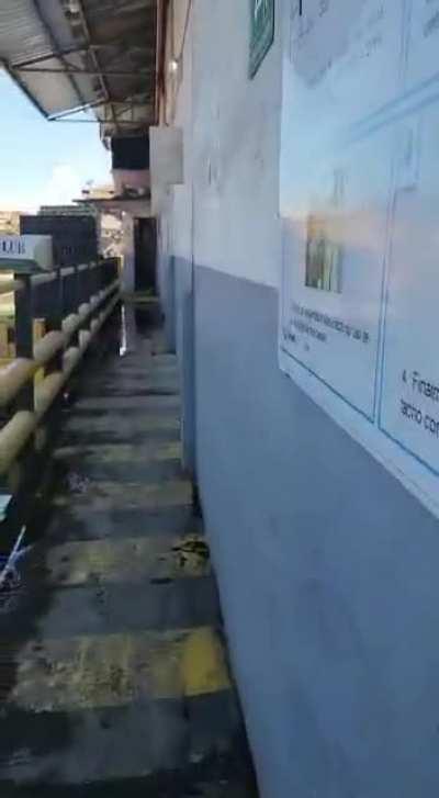 Thousand of liters of beer spilled after earthquake in Ecuador.