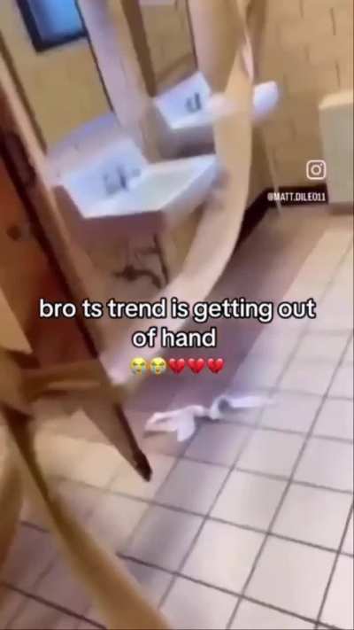 This trend just started a few days ago and people already going too far