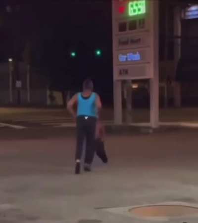 Little person and woman fight in parking lot