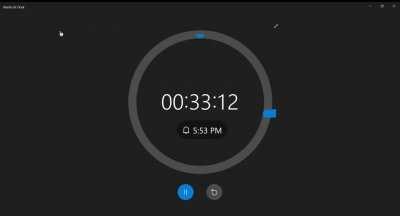 New smooth clock animation in latest windows update
