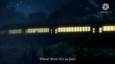 Ayyo Train choosi Mugen train ankunna, Radhe shyam teaser anta