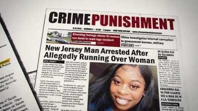 Woman survives being intentionally run over multiple times in New Jersey. I've also seen an uncensored version around but couldn't find the link