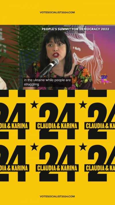 “We’re in a middle of a public health crisis, we’re in a middle of a climate crisis, an economic crisis, an educational crisis and all these politicians can do is fan the flames of and start a new war and try to prepare us…psychologically for a nuclear wa