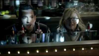 Lauren German Knees a Man in the Balls in Lucifer 2x16