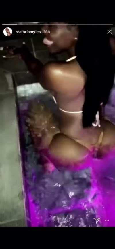 She got a whole damn bakery back there