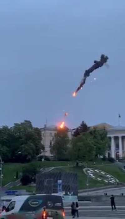 Shooting down a UAV over Kyiv