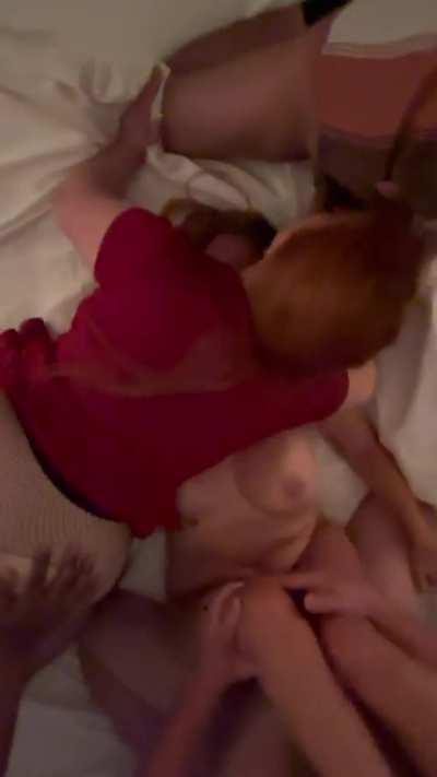 Every house party should end with every girl in the room getting passed around from cock to cock