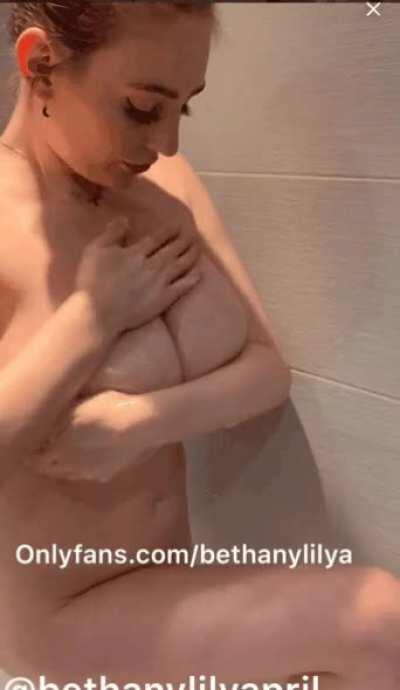 Quick shower with Beth