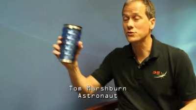 Astronaut forgets that he is not in space