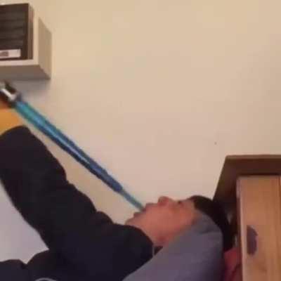 The gag is strong with this one