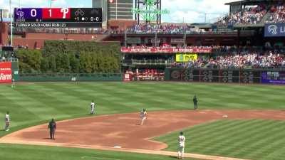 [Highlight] Trea Turner goes yard to put the Phillies up in the 1st