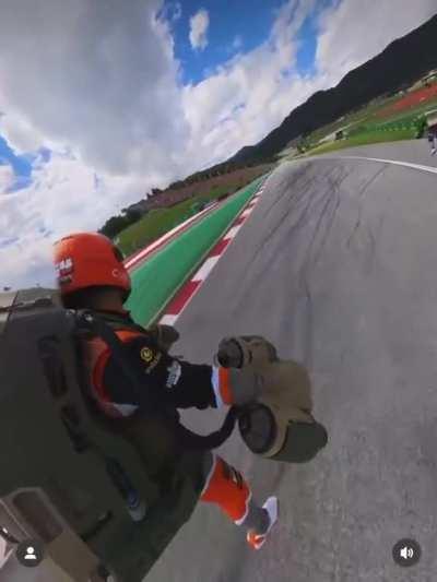 Official jet pack racing on a track with spectators. The future is here!