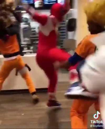 fighting in McDonald's