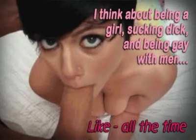 It's no use pretending you're a cock addicted sissy