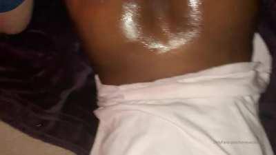 Big Dick Cum On Ass Ebony Couple Porn GIF by blackredgiffs