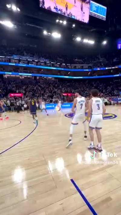 [Highlight] Chet Holmgren Posts the best angle of his game tying 3 on TikTok. After the shot, he screamed: ‘this is my sh*t, mf’