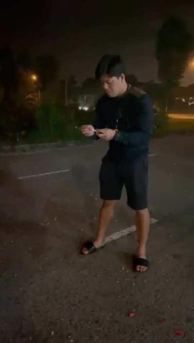 Lighting Firecracker.