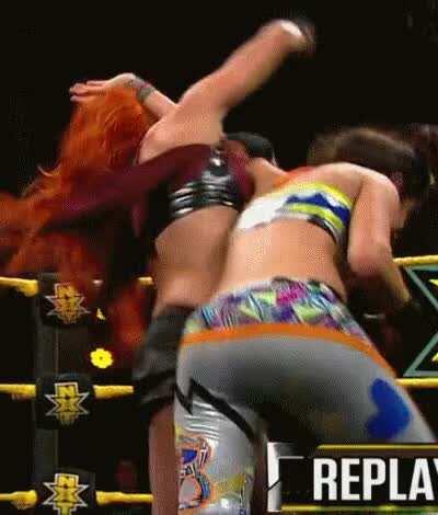 Bayley jiggles (with Becky Lynch)
