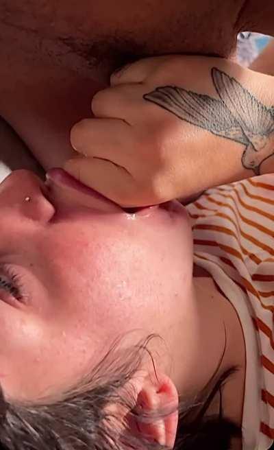 I love building his cum up and spraying myself