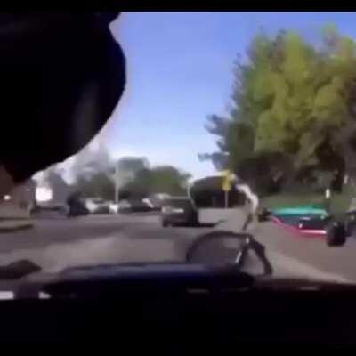 What could go wrong biking into a road