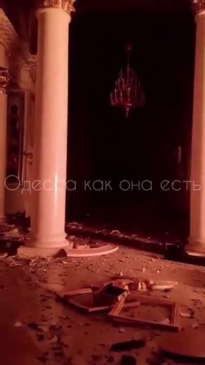 Odesa tonight, results of the russian attack. 