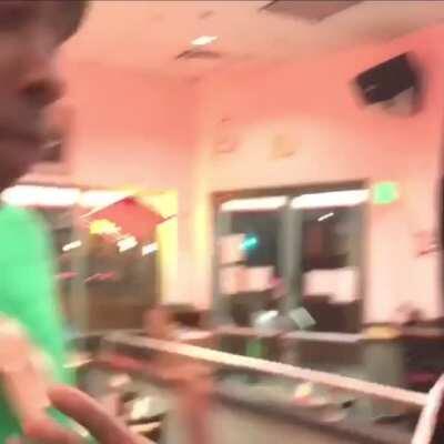 Tyler, the Creator and A$AP Rocky fucking around in a Fatburger.