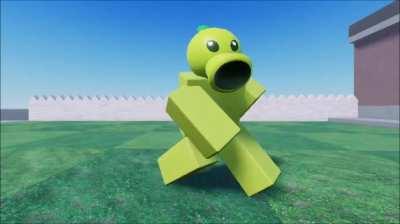 recreat dancing peashooter in roblox cause im bored