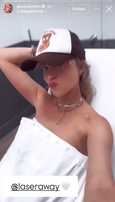 IG story 5.8.25 - selfie video at Laser Away