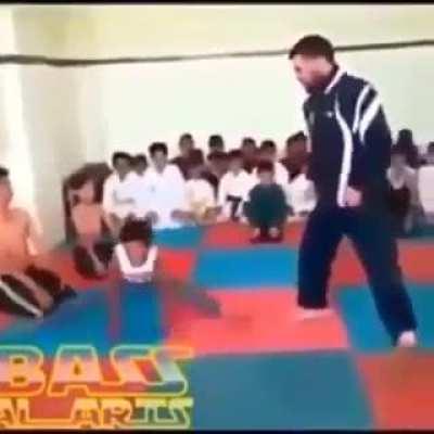 To teach a child the intricacies of self-defence