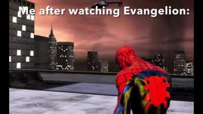 Watching Evangelion be like: