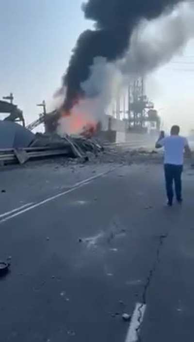 UA POV- Kiev reservoir was hit today by Russian missiles