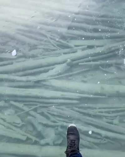 Lake Louise, Banff, Canada frozen over