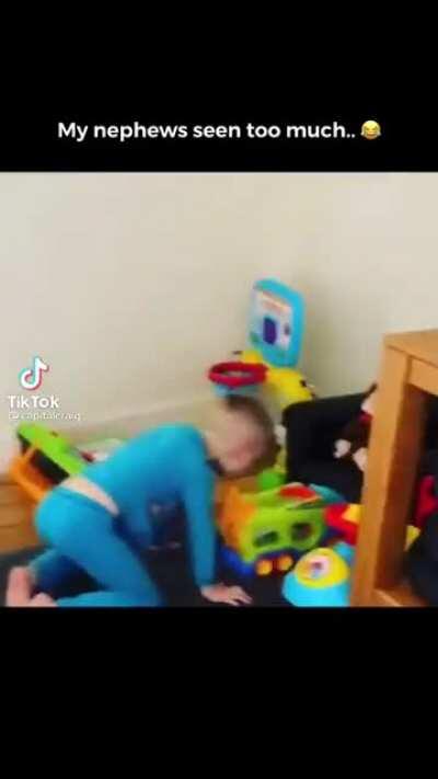 The little comforting tap at the end