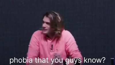 He’s scared of red heads