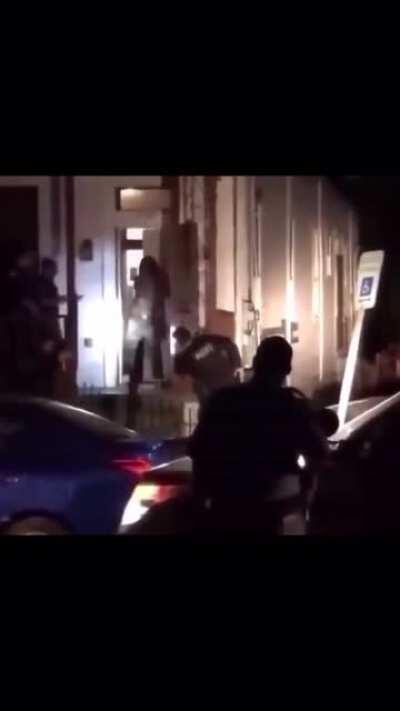 Police visit while booted up