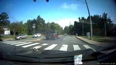 Elderly lady wasn't paying attention, ran a red light, totaled my car, and attempted to tell the police that her light 