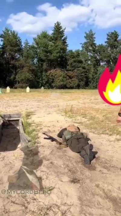 RU POV: AFU recruit trained to storm trenches.