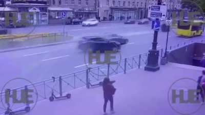 Boris and his Audi just trying to impress the devochki