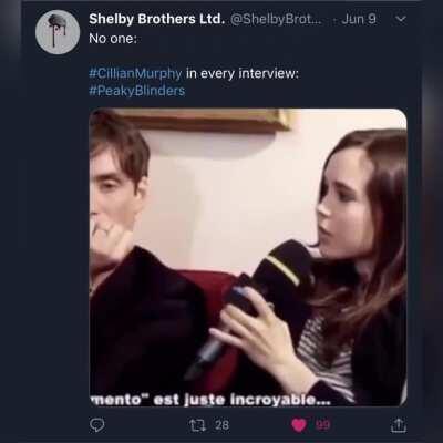 Cillian Murphy looking unimpressed is a big mood