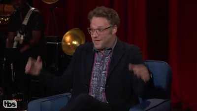 Conan smokes weed with Seth rogan