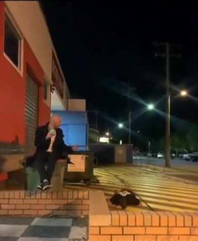 Why help. He only landed on his head.