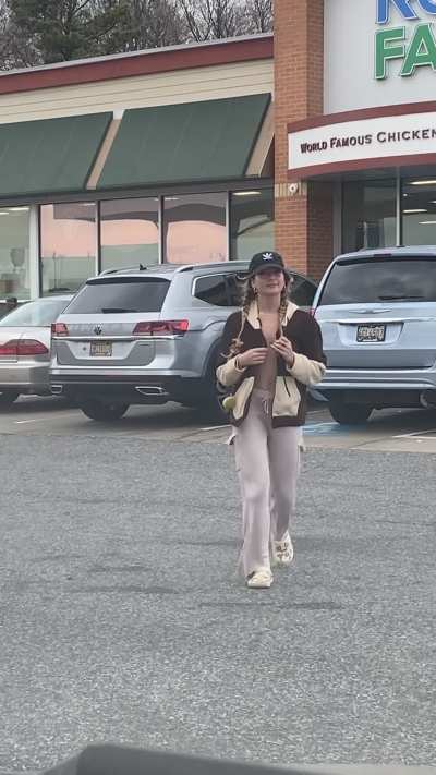 went on vacation and had to flash while taking a pit stop!