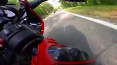 WCGW to corner on a motercycle