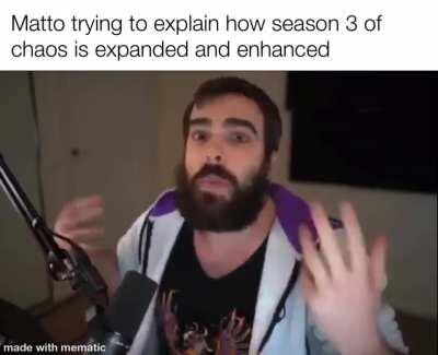 New season of chaos is 100% gonna hit over 40 hours (if matto actually doesn’t skip cutscenes)