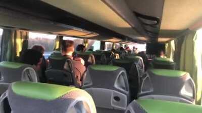 Killing Time On The Bus. Public Blowjob In The Bus